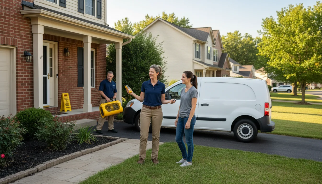 Residential water damage restoration in Driggs, ID